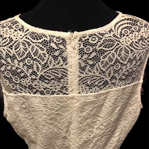 Sylvestidoso a-line pleated sleeveless lace dress - Picture 3 of 3